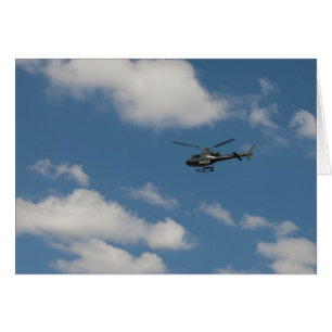 Flyghelikopter Hälsningskort
