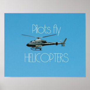 Flyghelikoptrar för piloter poster
