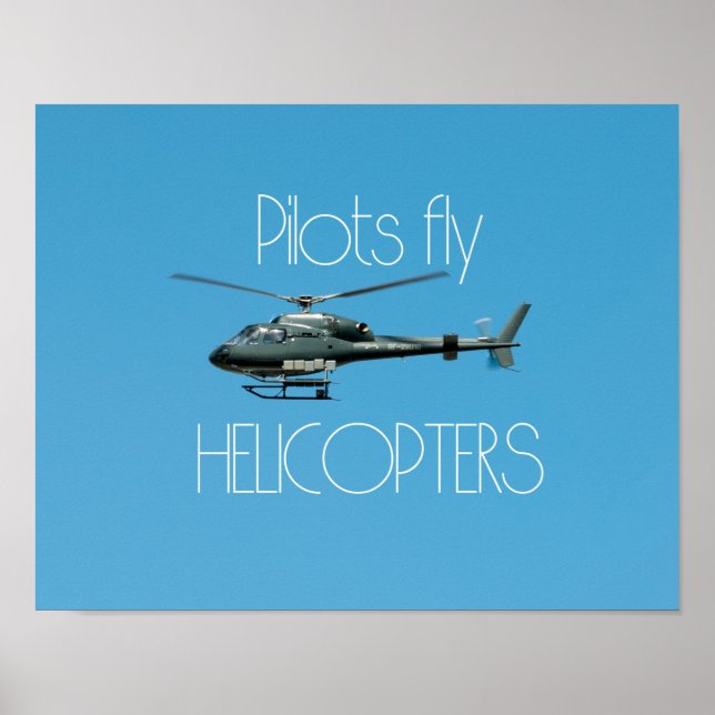 Flyghelikoptrar för piloter poster (Framsidan)