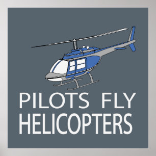Flyghelikoptrar för piloter poster