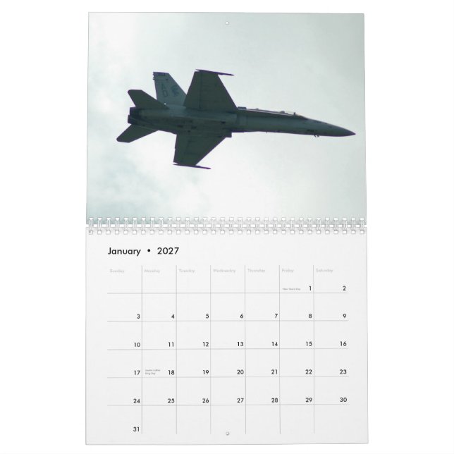 Flyghistoria Kalender (Jan 2027)