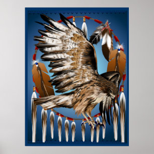 FlyghökDreamcatcher tryck