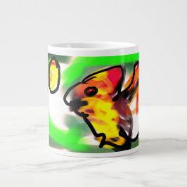 Flyghund konst jumbo mugg