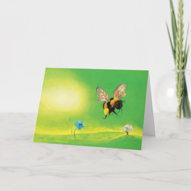 Flygillustration för Bumblebee Kort (Framsida)