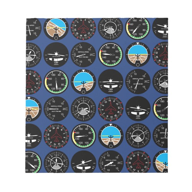 Flyginstrument Anteckningsblock (Framsida)