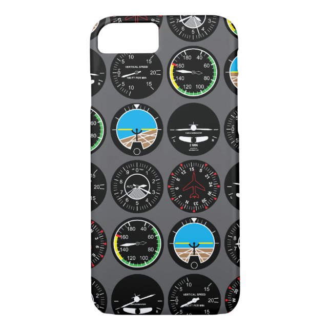 Flyginstrument Case-Mate iPhone Skal (Baksida)