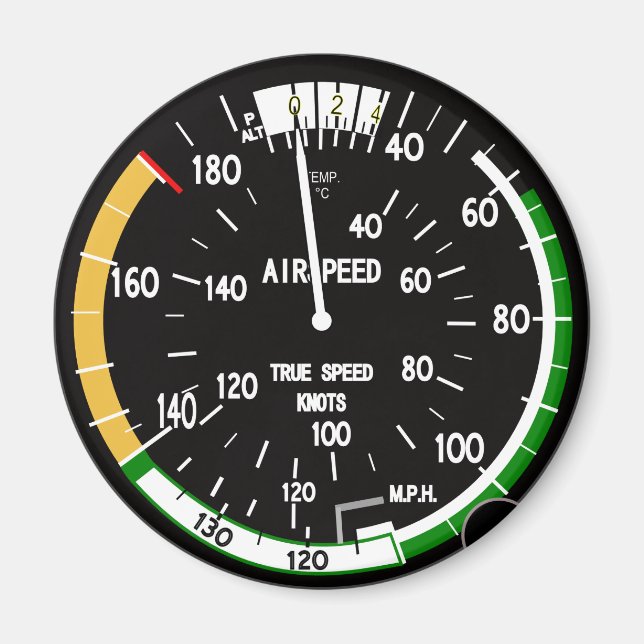 Flyginstrument för flygindikator för luftfartyg magnet (Framsidan)