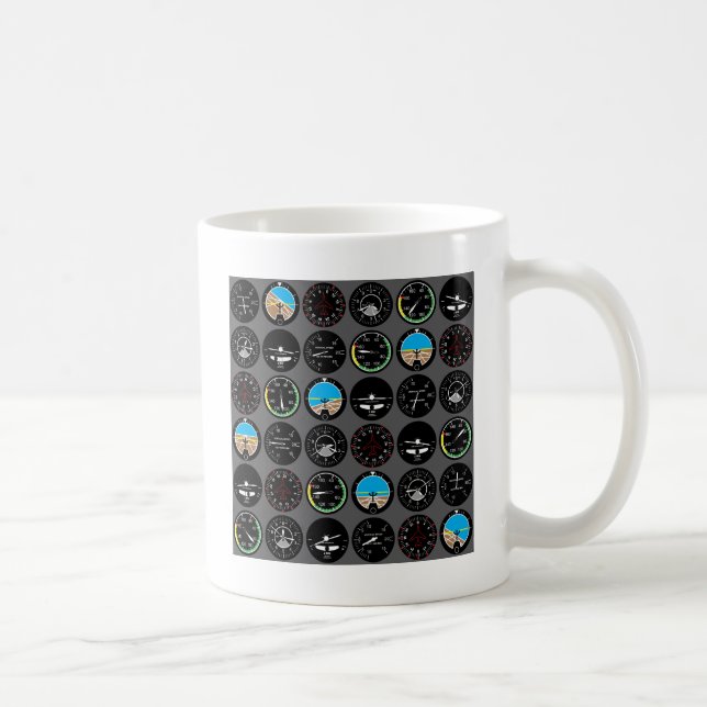 Flyginstrument Kaffemugg (Höger)