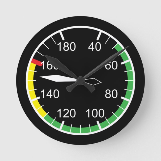 Flyginstrument Rund Klocka (Framsida)