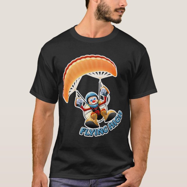FlygkickParamotor skjorta T-shirt (Framsida)