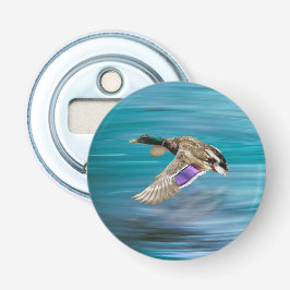 Flygknapp för Mallard anka Flasköppnare