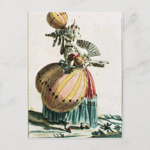 Flygkokvett, c.1784 (färg-gravering) vykort