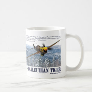 Flygkonst mugg "P-40 Aleutian Tiger"