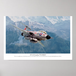 Flygkonst Poster "F-101 Voodoo"
