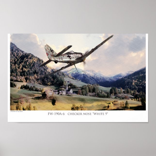Flygkonst Poster Fw190 (Framsidan)