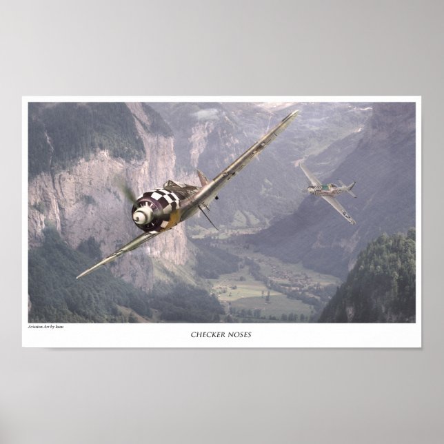 Flygkonst Poster Fw190A (Framsidan)