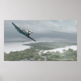 Flygkonst Poster Lavochkin La-5