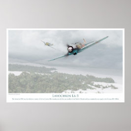 Flygkonst Poster Lavochkin La-5
