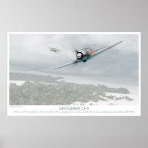 Flygkonst Poster Lavochkin La-5