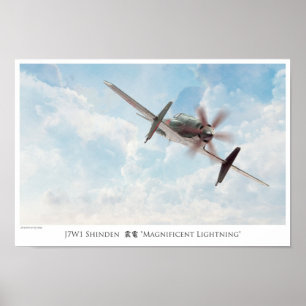 Flygkonst Poster "SHINDEN"