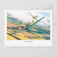 Flygkonst vykort "Dewoitine D.520"