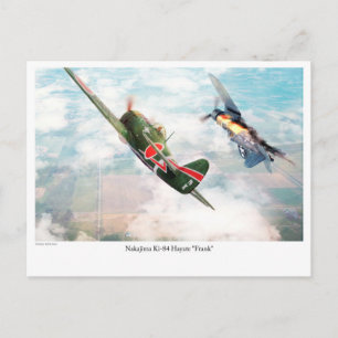 Flygkonst vykort "Nakajima Ki-84疾風 "Frank"