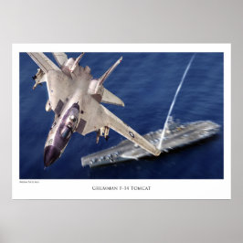 Flygkonstaffisch "F-14 Tomcat" Poster