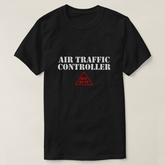 Flygkontrollenhet för flygkontrolltjänst för flygk t shirt (Design framsida)