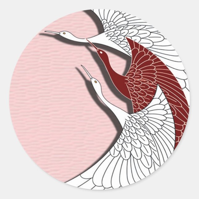 Flygkranar Runt Klistermärke (Framsida)