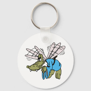 Flygkrokodil Nyckelring