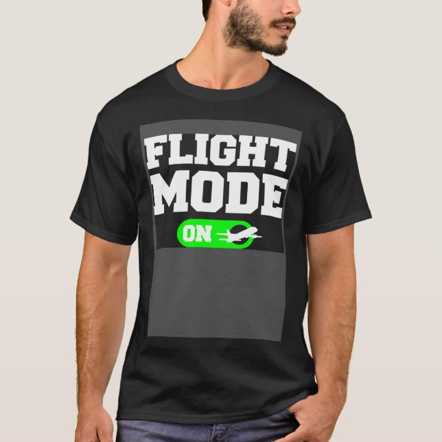 Flygläge På Flygteknik Flygare Pilot T Shirt (Framsida)