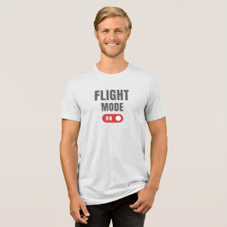 FLYGLÄGE PÅ — Minimalistisk Flyg Flyg Resa T Shirt