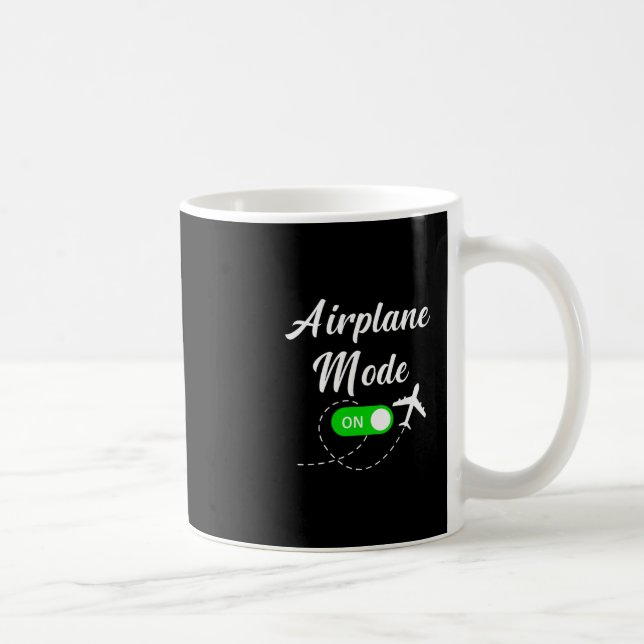 Flygläge Roligt Resande Pilot Plan Semester  Kaffemugg (Höger)