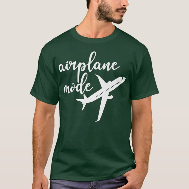 Flygledarens flygläge på flygplanet vid flyget t shirt (Framsida)