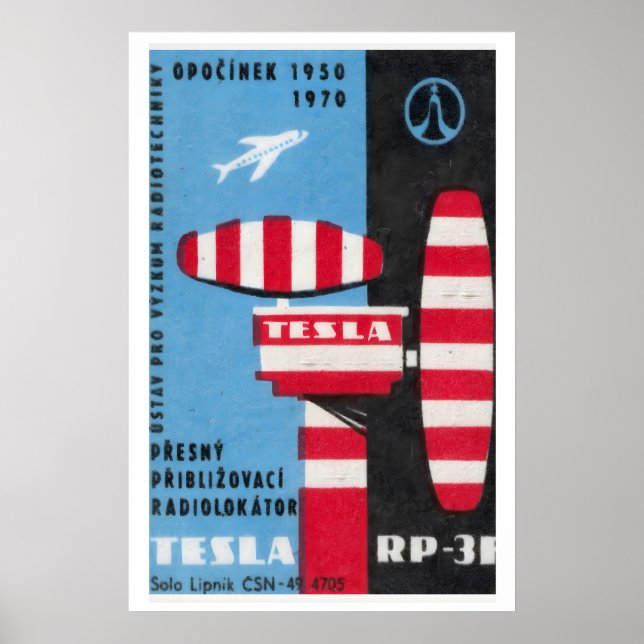 Flygledningscentral - Matchbox-utskrift - Estetik Poster (Framsidan)