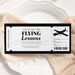 Flyglektioner Pilotutbildning Presentkort Inbjudningar