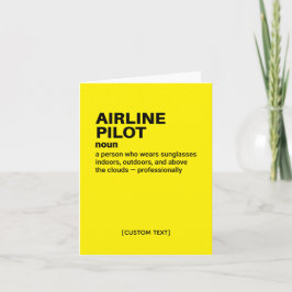 Flyglinjepilotsdefinition - funktionellt gratulati kort