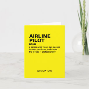 Flyglinjepilotsdefinition - funktionellt gratulati kort