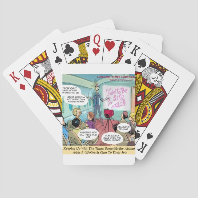 Flygliv LifeCoach Klass Roligt Casinokort (Baksidan)