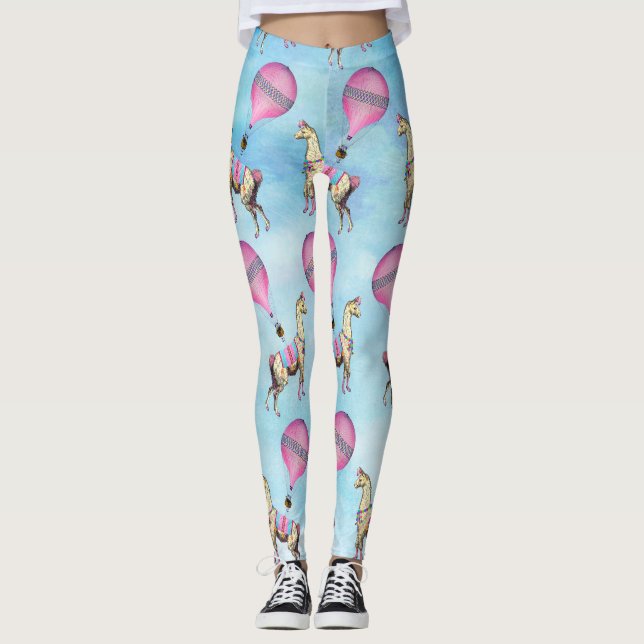 FlygLlamadamasker Leggings (Framsida)
