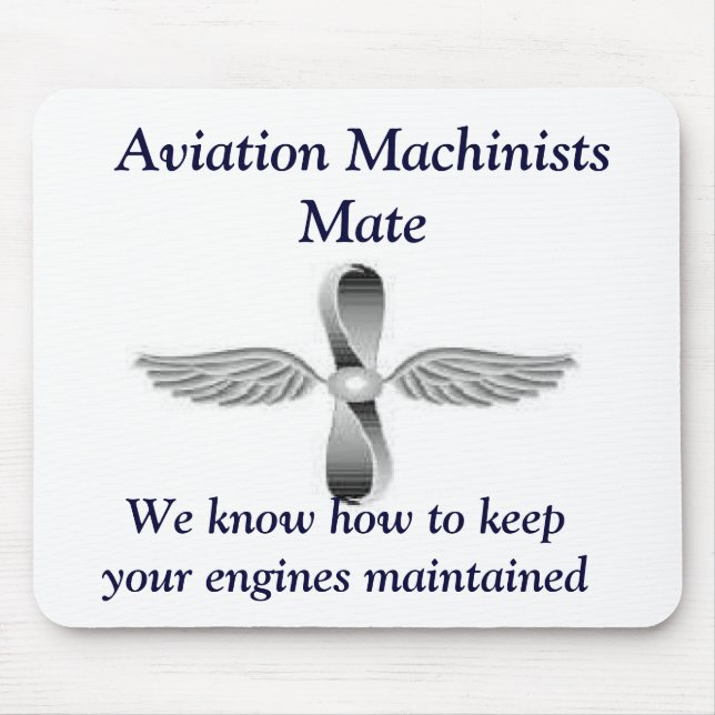 Flygmaskinister matta Mousepad Musmatta (Framsidan)