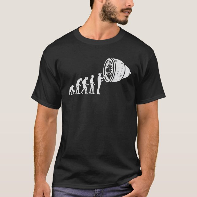 Flygmekaniker Evolution Roligt Flygplansunderhåll  T Shirt (Framsida)