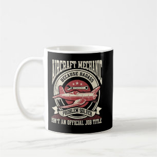Flygmekaniker Flygplansmekaniker Luftfarts mekanik Kaffemugg