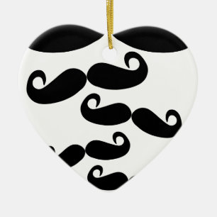 flygmustasch julgransprydnad keramik