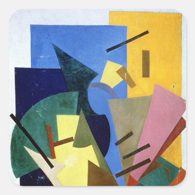 Flygning, 1916 fyrkantigt klistermärke (Framsida)