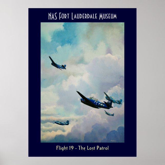 Flygning 19 - Borttappadens kvadron Poster (Framsidan)