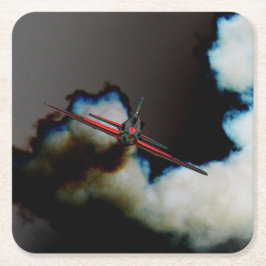 Flygning 3-kust underlägg papper kvadrat