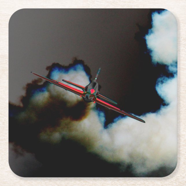 Flygning 3-kust underlägg papper kvadrat (Framsidan)