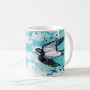 Flygning av Sväljer Kaffemugg