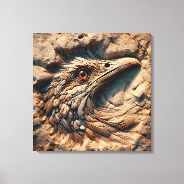 Flygning genom tidsåldern - Abstrakt konst Canvastryck (Framsida)